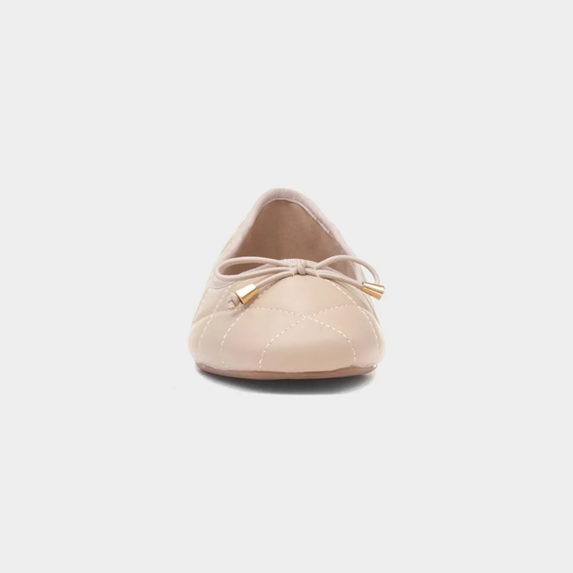 Truffle Faye Womens Nude Wider Fit Ballerina