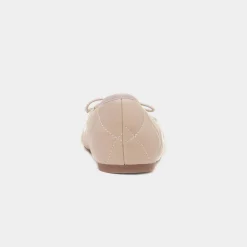 Truffle Faye Womens Nude Wider Fit Ballerina