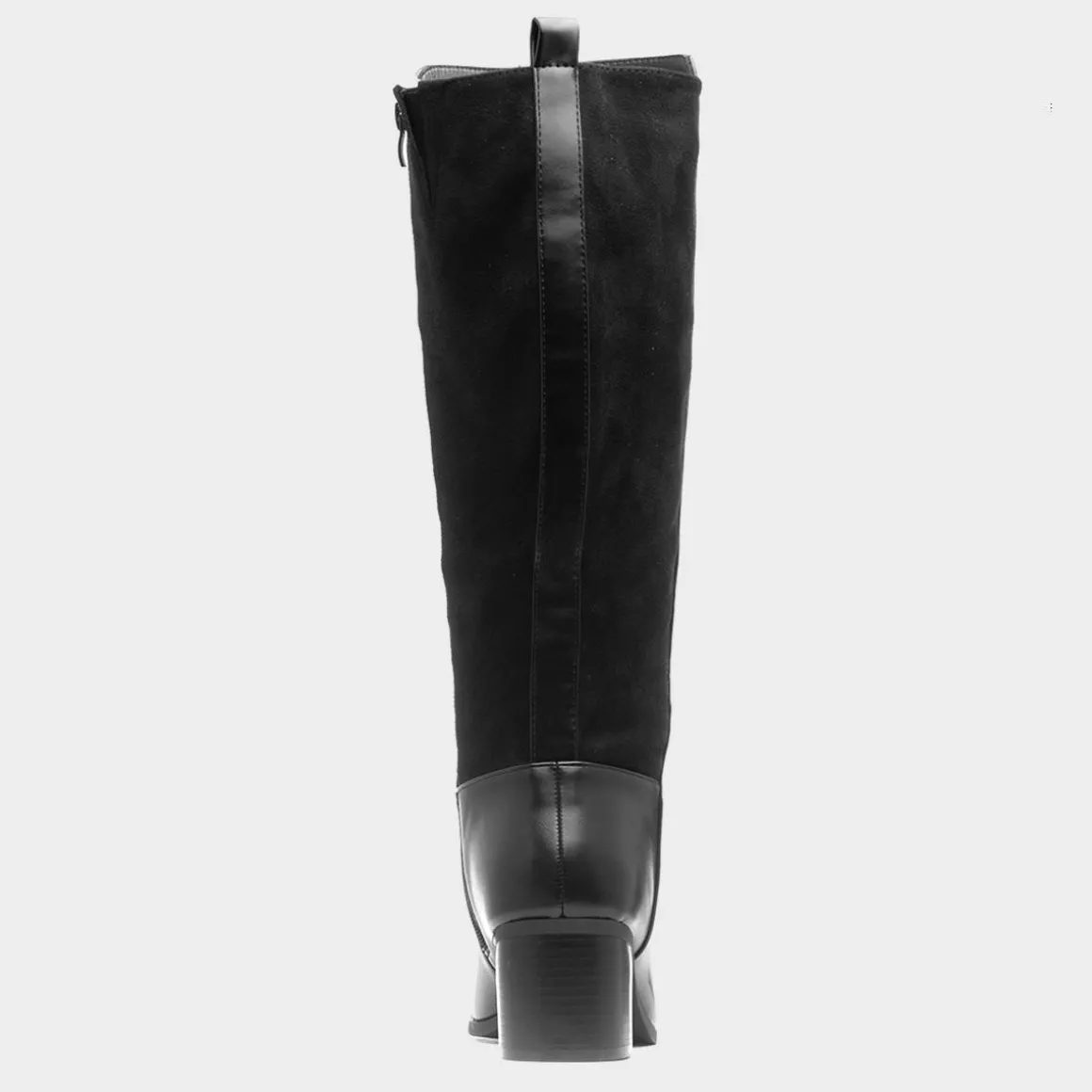 Truffle Freya Womens Black Wide Fit Knee High Boot