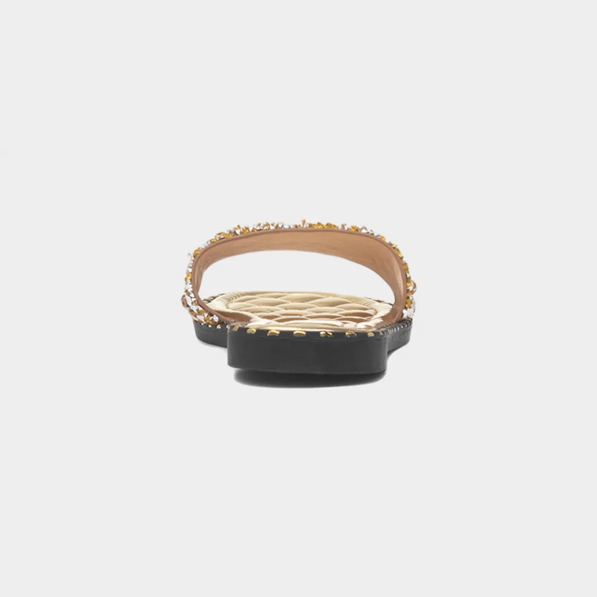 Truffle Gia Womens Gold Mule Sandal