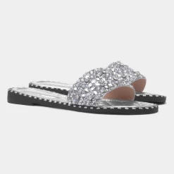 Truffle Gia Womens Metallic Mule Sandal