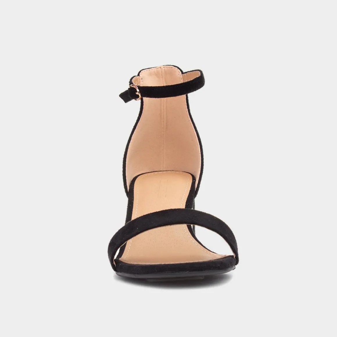 Truffle Halla1 Womens Black Heeled Sandals