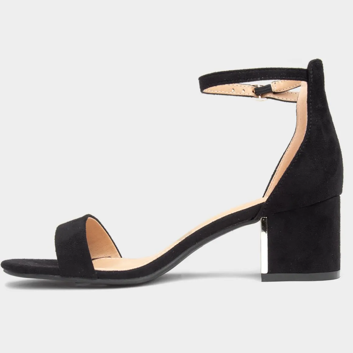 Truffle Halla1 Womens Black Heeled Sandals