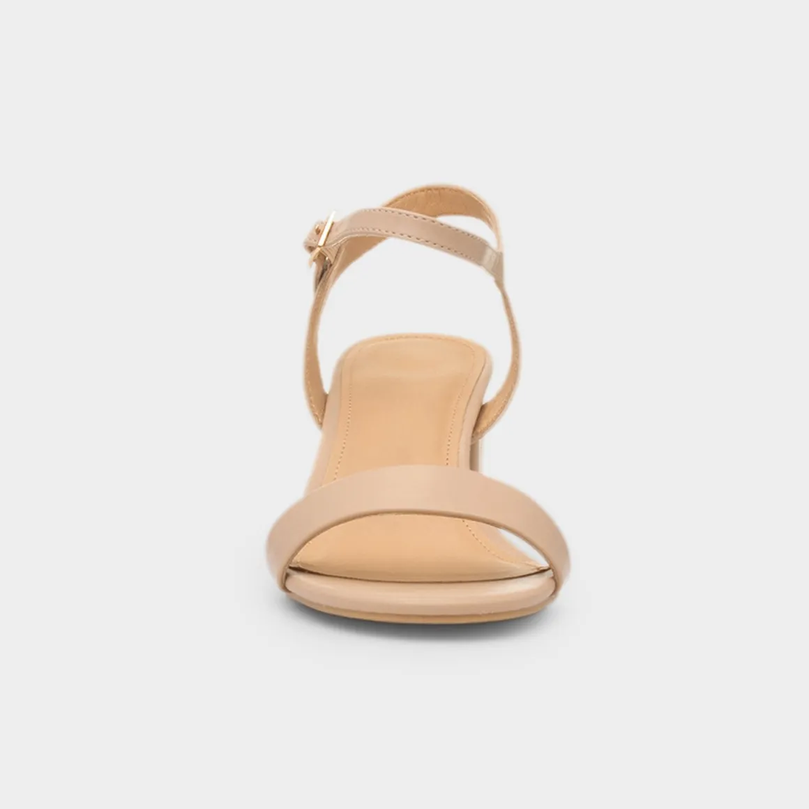 Truffle Hallie Womens Nude Heeled Sandal