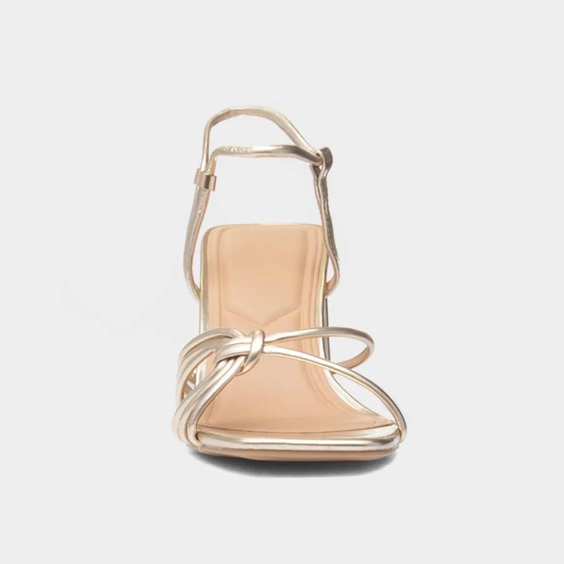Truffle Harlow Womens Gold Strappy Heel