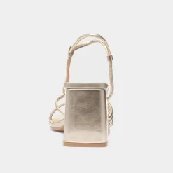 Truffle Harlow Womens Gold Strappy Heel