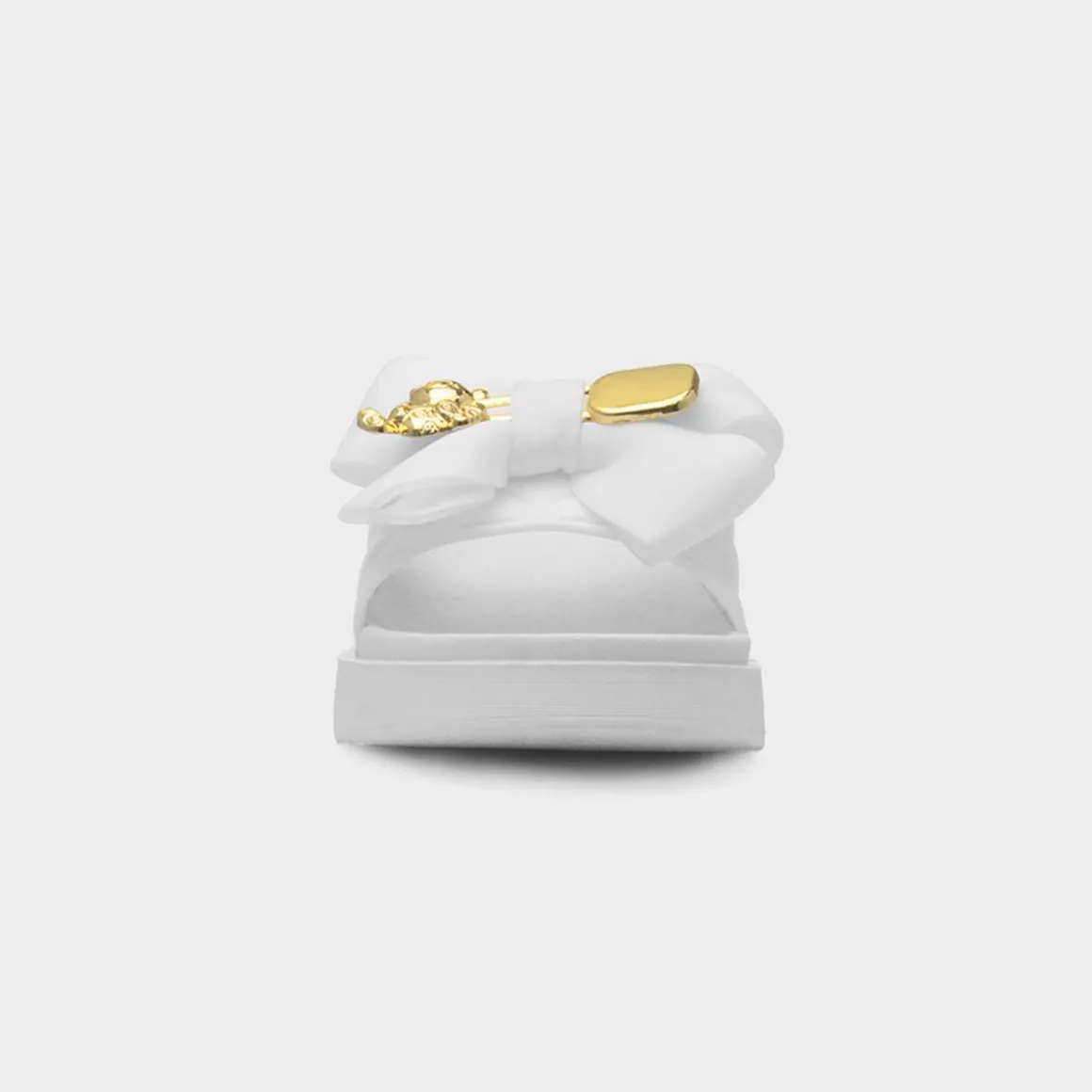 Truffle Josie Womens White Mule Sandal