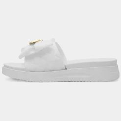Truffle Josie Womens White Mule Sandal