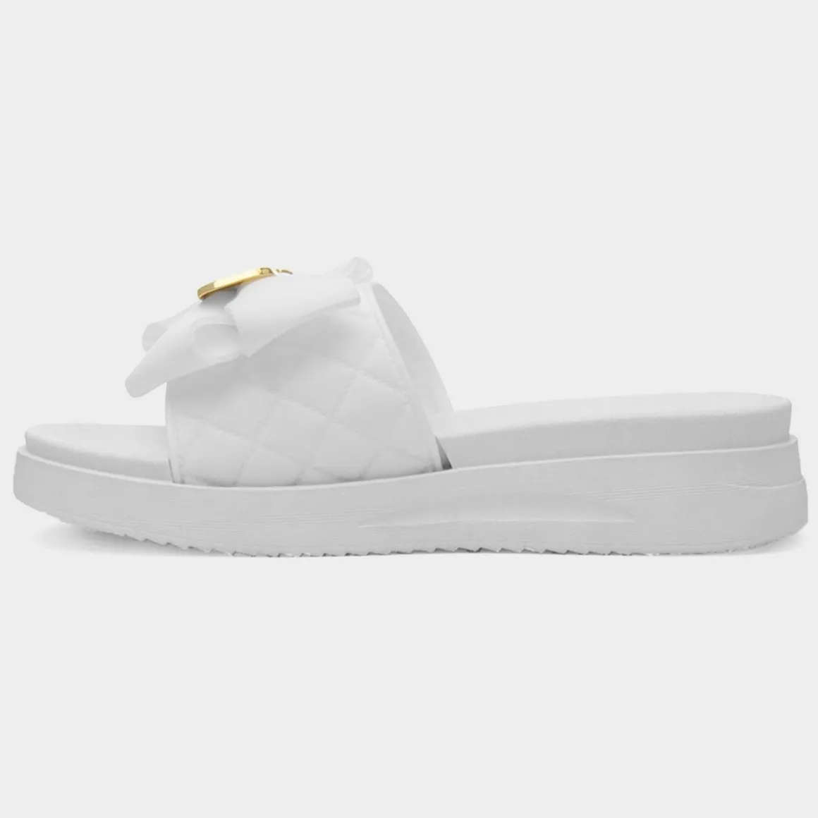 Truffle Josie Womens White Mule Sandal