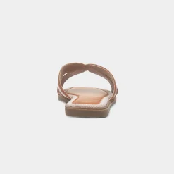 Truffle June Womens Beige Mule Sandal