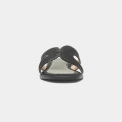 Truffle June Womens Black Flat Sandal