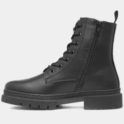 Truffle Katia Womens Black Lace Up Boot