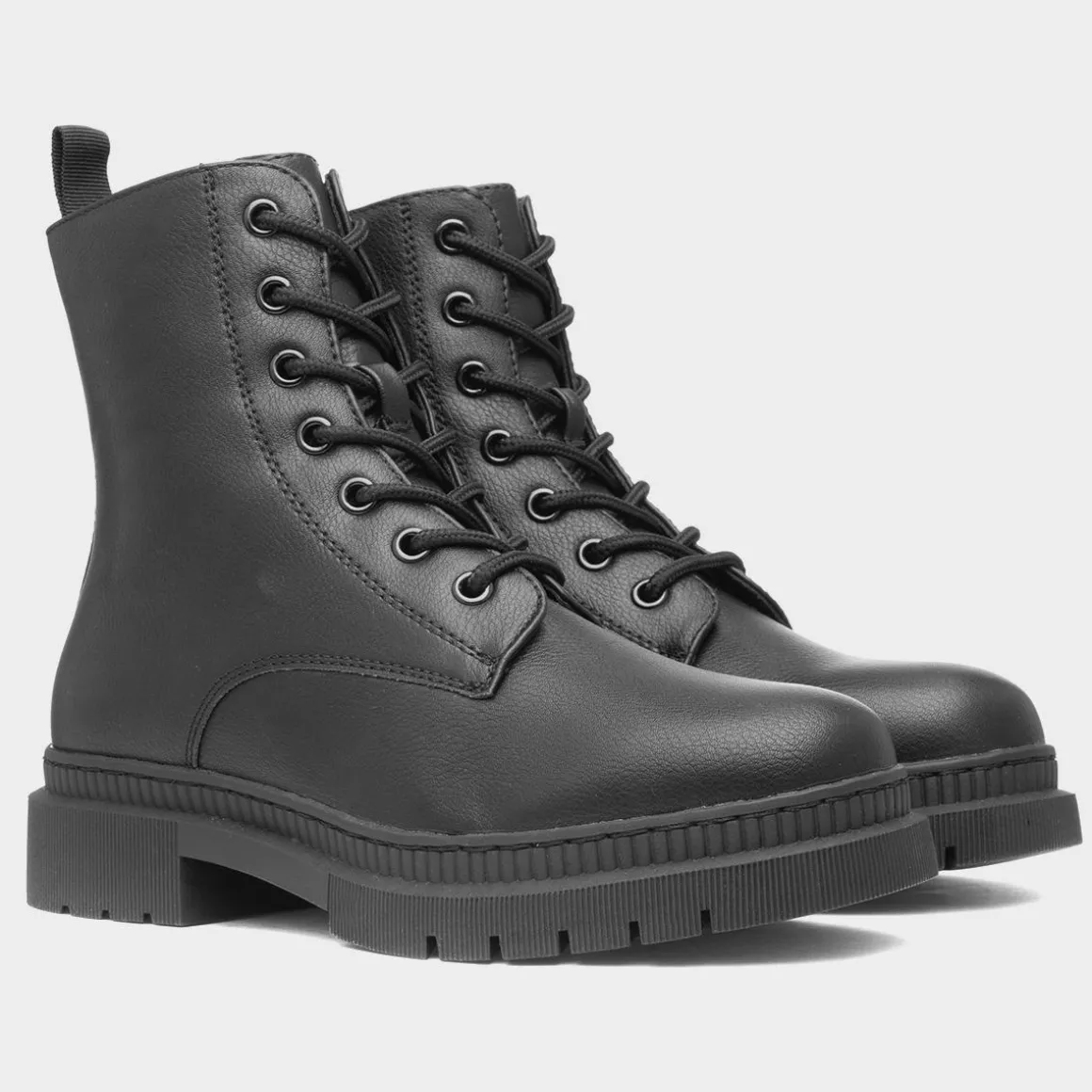 Truffle Katia Womens Black Lace Up Boot