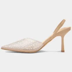 Truffle Lillia Womens Silver Diamante Heel