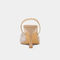 Truffle Lillia Womens Silver Diamante Heel