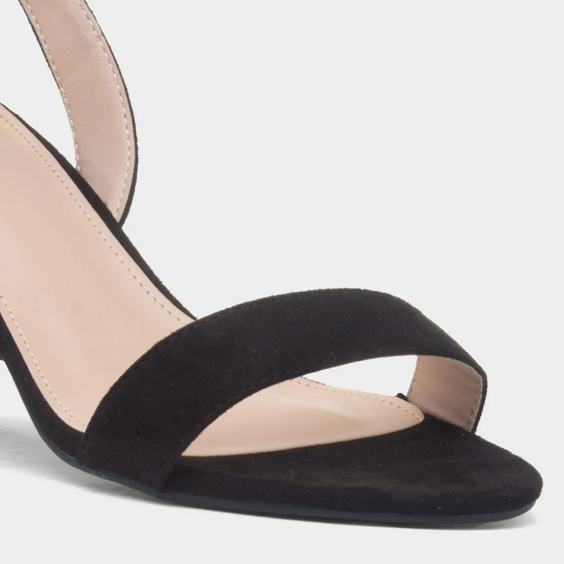 Truffle Lillie Womens Black Wider Fit Heel