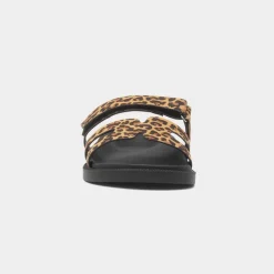 Truffle Louise Womens Multi Leopard Print Sandal