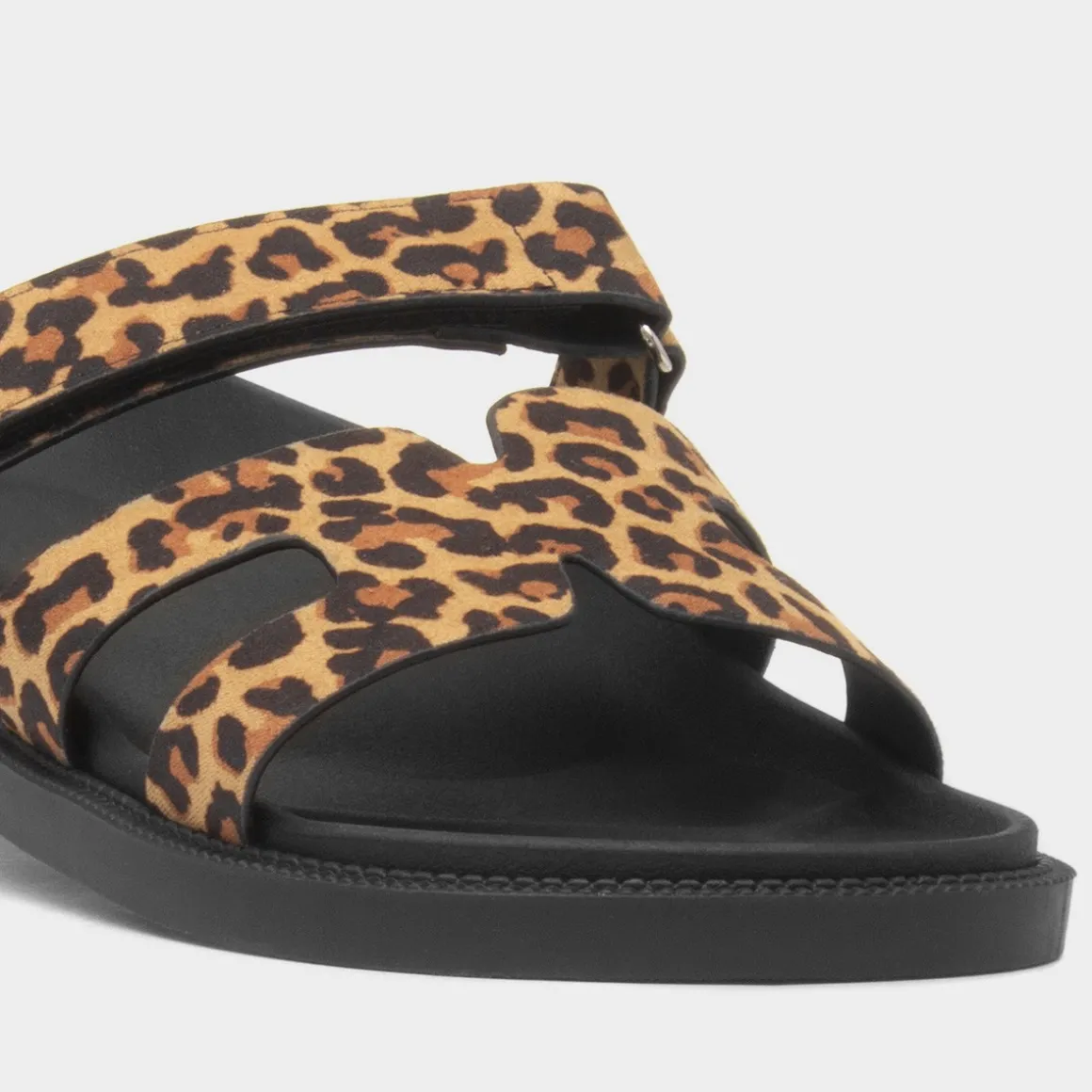 Truffle Louise Womens Multi Leopard Print Sandal