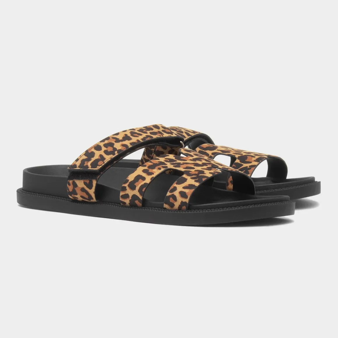 Truffle Louise Womens Multi Leopard Print Sandal