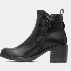 Truffle Mari Womens Black Ankle Boot