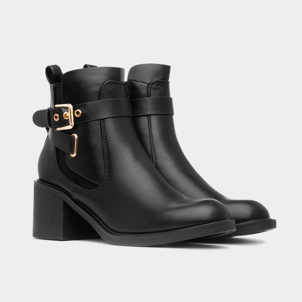Truffle Mari Womens Black Ankle Boot