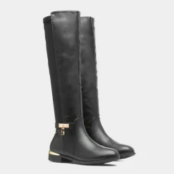 Truffle Natalie Womens Black Knee High Boot