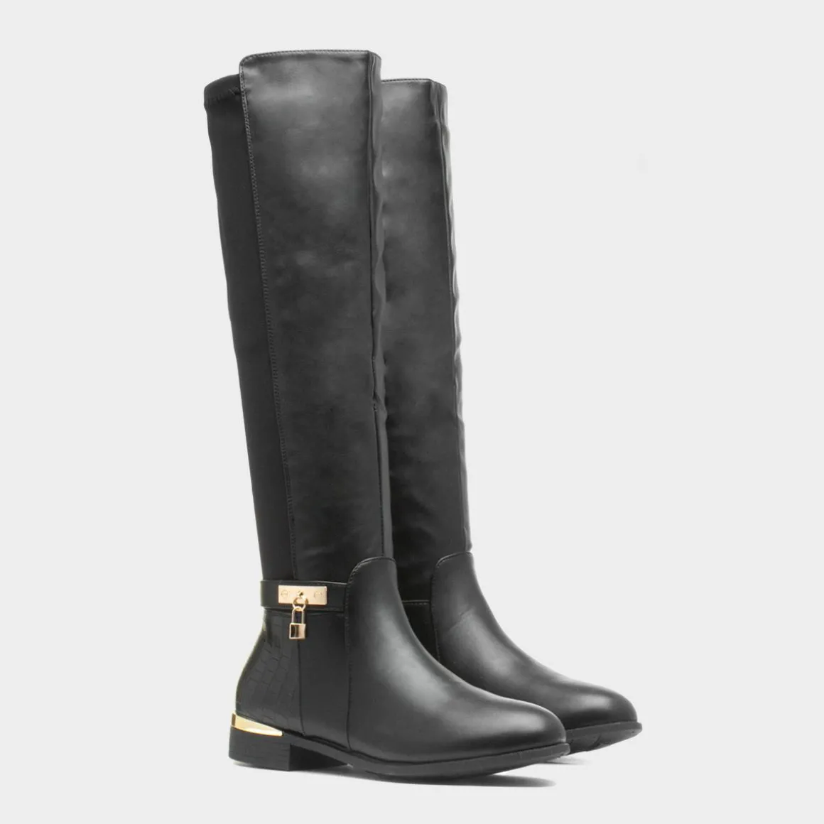 Truffle Natalie Womens Black Knee High Boot