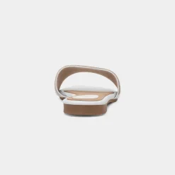 Truffle Oceana Womens White Mule Sandal