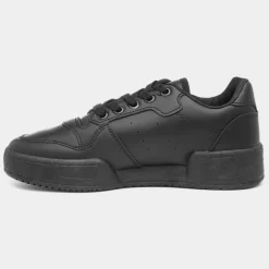 Truffle Oslo Womens Black Lace Up Trainer