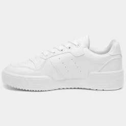 Truffle Oslo Womens White Lace Up Trainer
