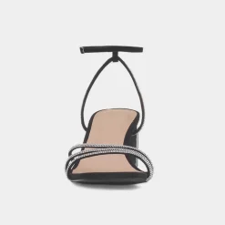 Truffle Tillie Womens Black Diamante Heel