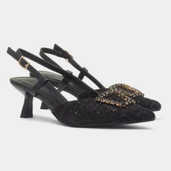 Truffle Vicki Womens Black Heel