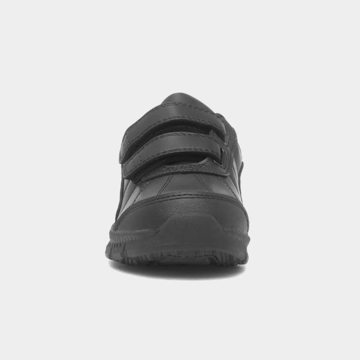 Trux Calvin Boys Black Easy Fasten School Shoe