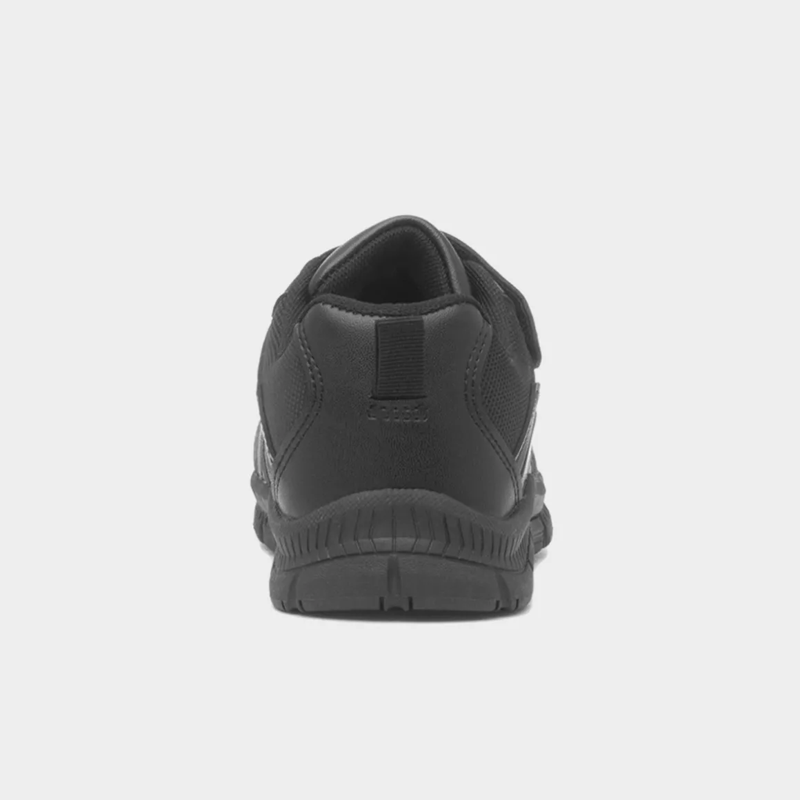 Trux Calvin Boys Black Easy Fasten School Shoe