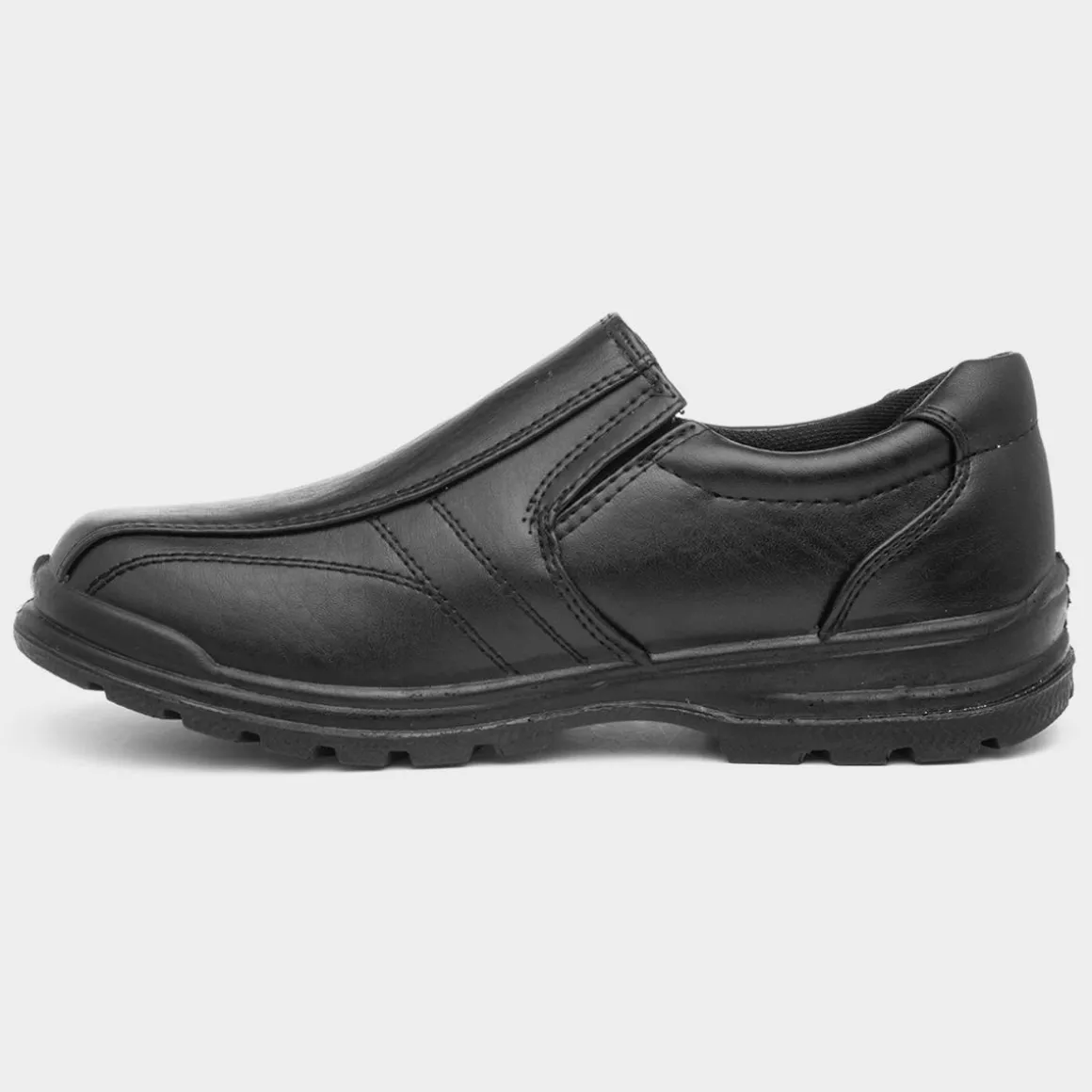 Trux Eric Boys Black Slip On Shoe