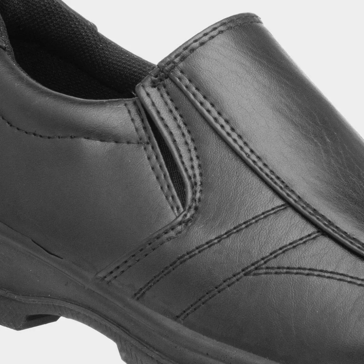 Trux Eric Boys Black Slip On Shoe