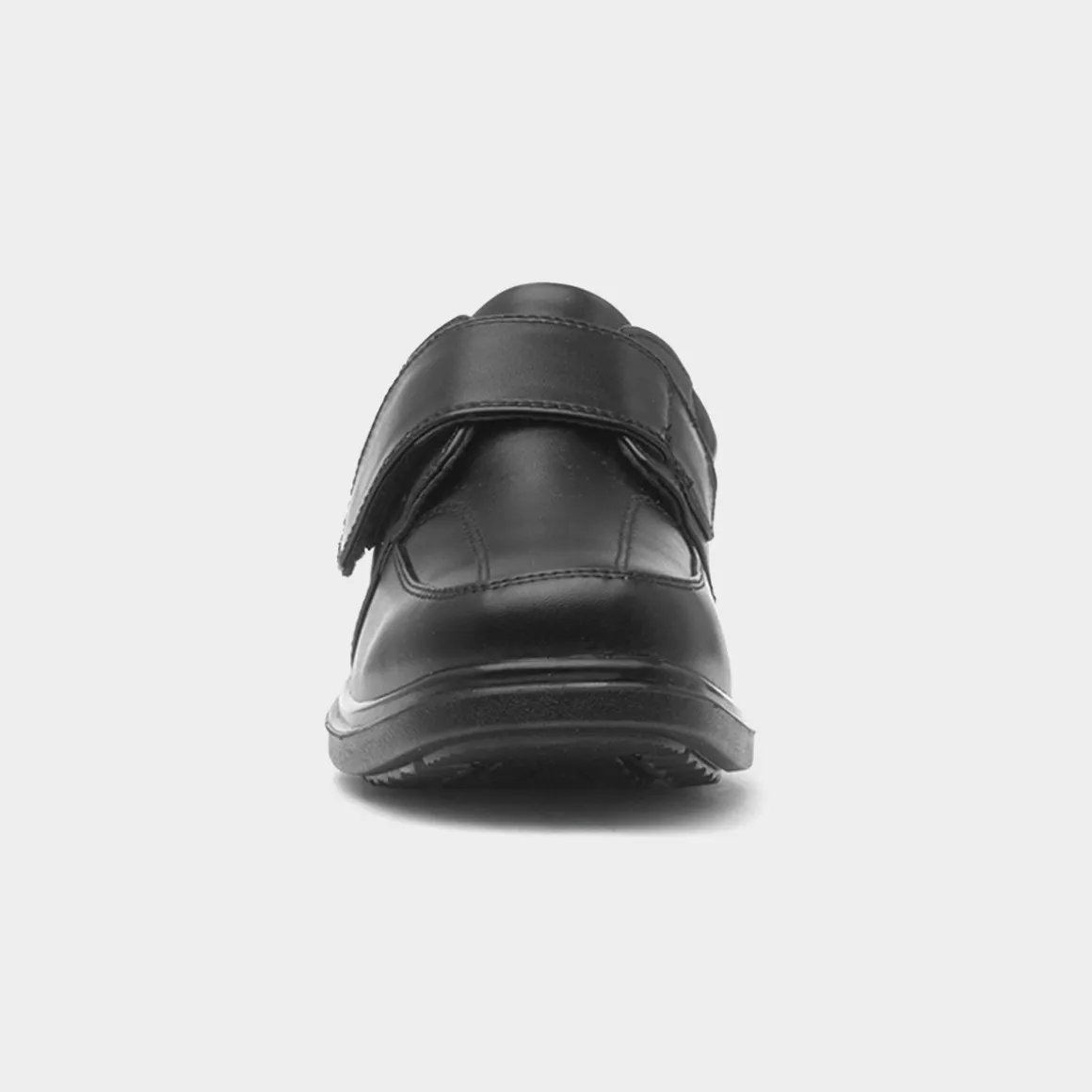 Trux Fred Boy's Black Easy Fasten School Shoe