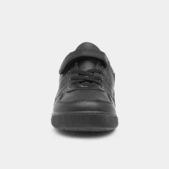 Trux Leo Boys Easy Fasten Black Shoe