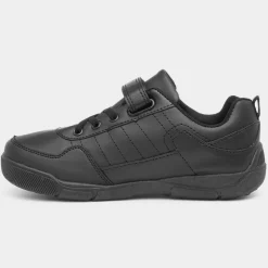 Trux Leo Boys Easy Fasten Black Shoe