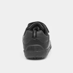 Trux Leo Boys Easy Fasten Black Shoe