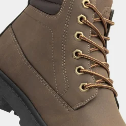 Urban Territory Bill Mens Brown Lace Up Boot