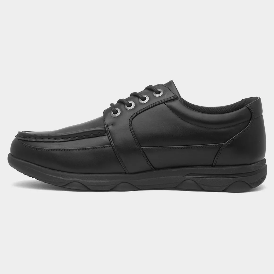 US Brass Berwick II Mens Black Lace Up Shoe