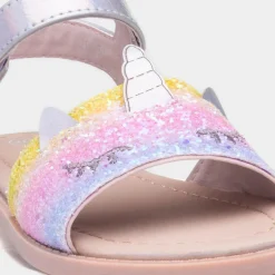 Walkright Cali Girls Multi Glitter Unicorn Sandal
