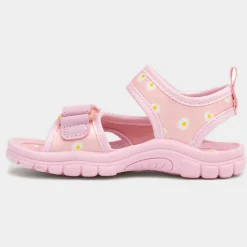Walkright Calista Girls Pink Daisy Print Sandal