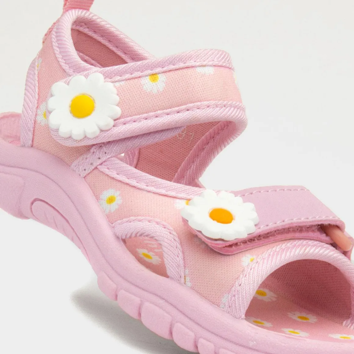 Walkright Calista Girls Pink Daisy Print Sandal