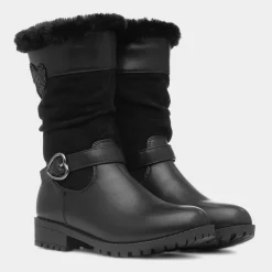 Walkright Candice Girls Black Zip Up Boot