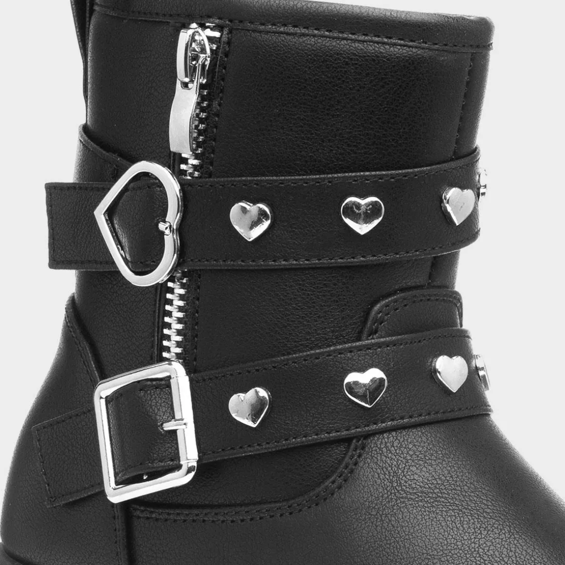Walkright Charm Girls Black Ankle Boot