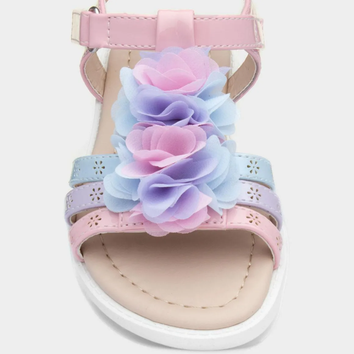 Walkright Ciara Girls Pastel Easy Fasten Sandals