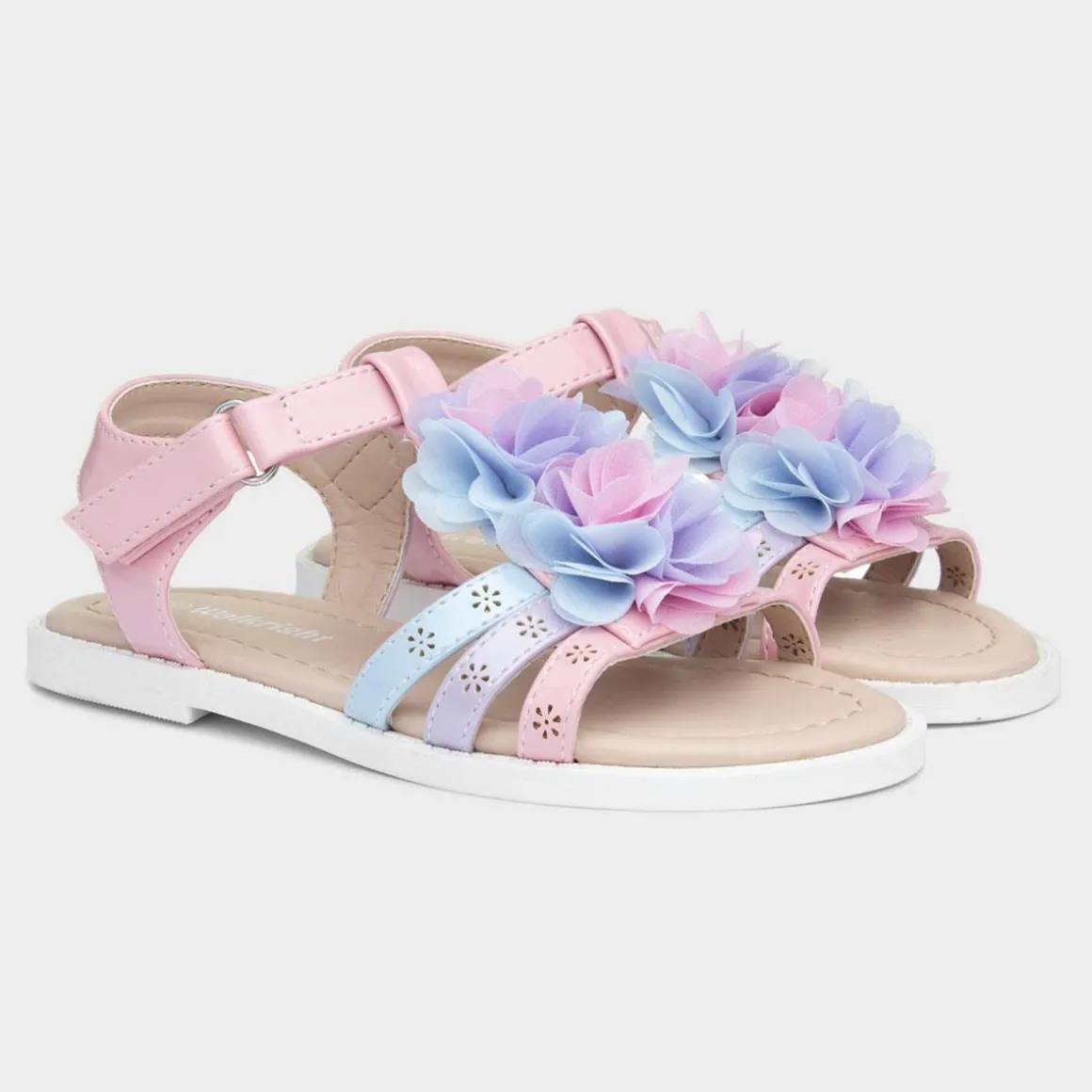 Walkright Ciara Girls Pastel Easy Fasten Sandals