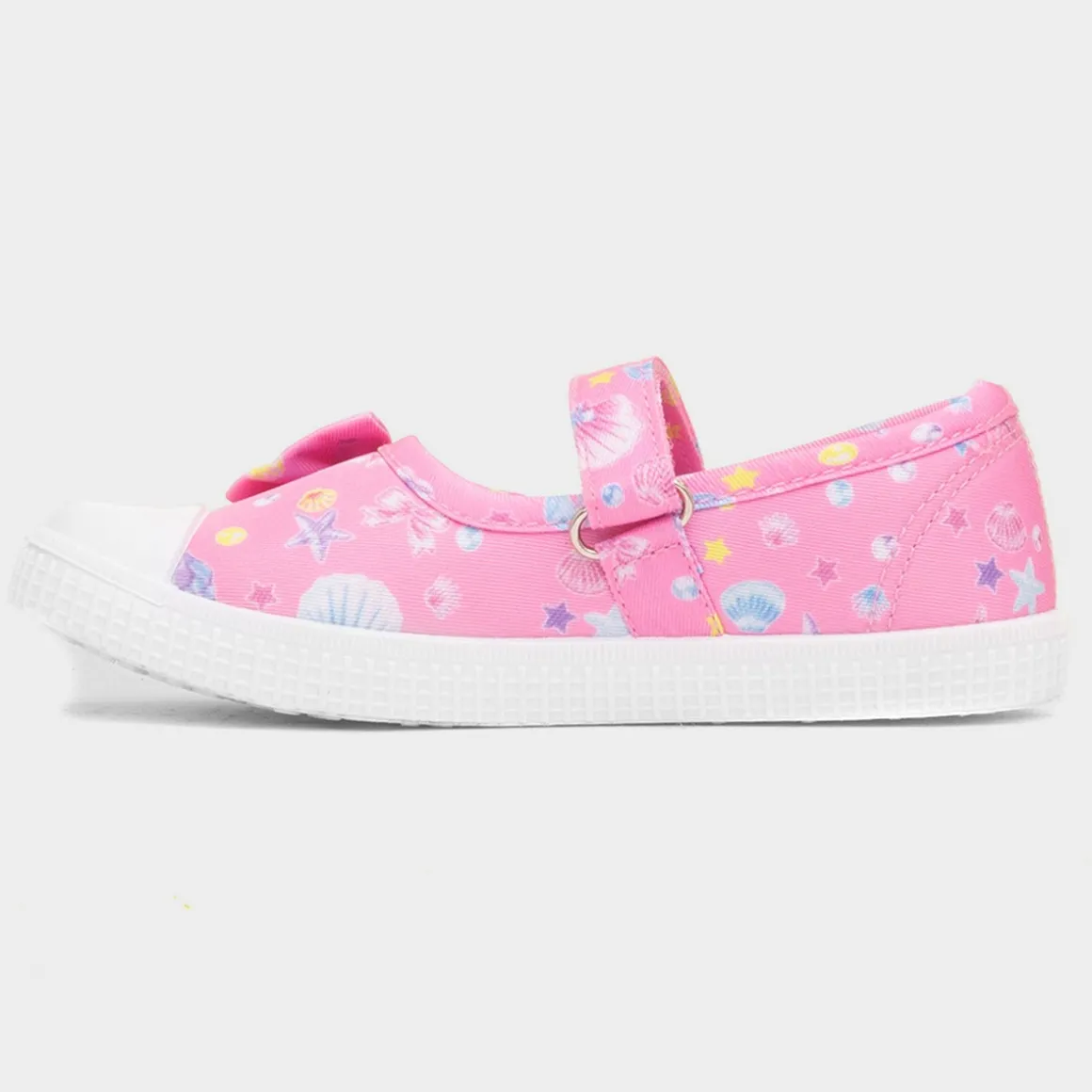 Walkright Claudia Girls Pink Easy Fasten Canvas